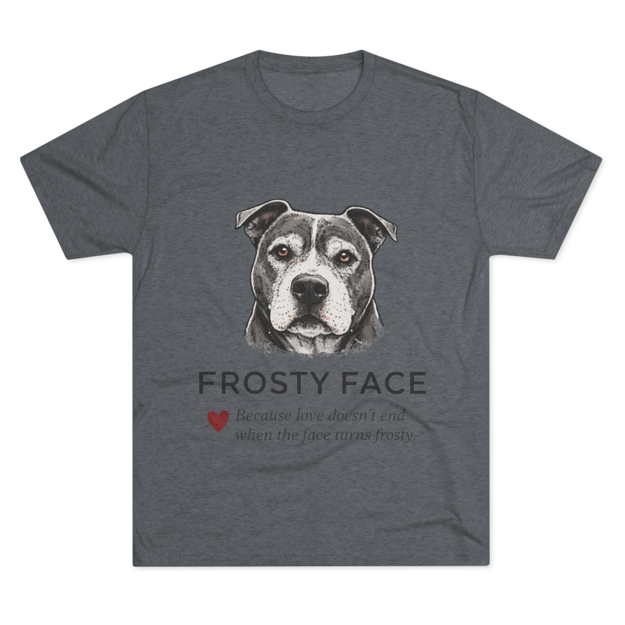 Senior Dog Lover Tee — "Loving My Senior Dogs" Frosty Face Crew