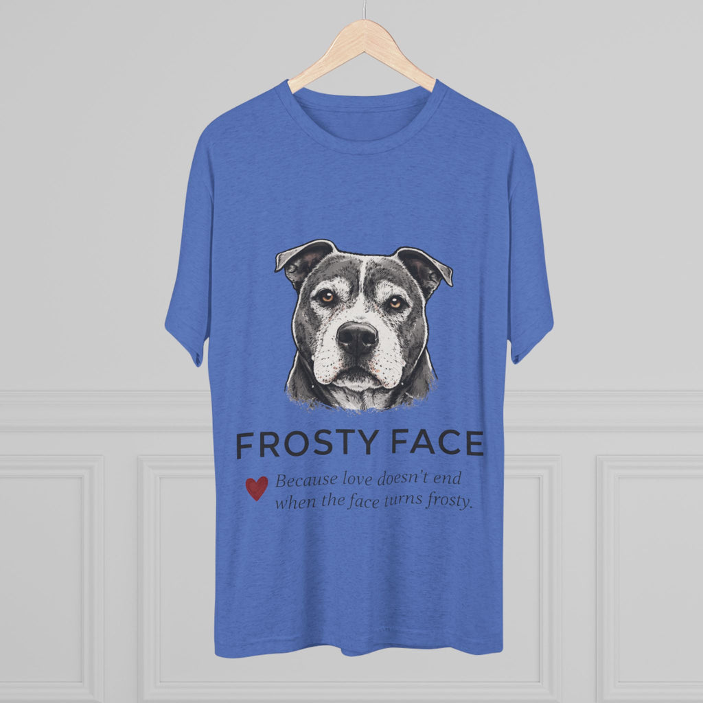 Senior Dog Lover Tee — "Loving My Senior Dogs" Frosty Face Crew