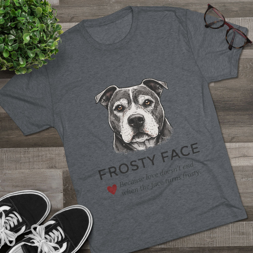 Senior Dog Lover Tee — "Loving My Senior Dogs" Frosty Face Crew
