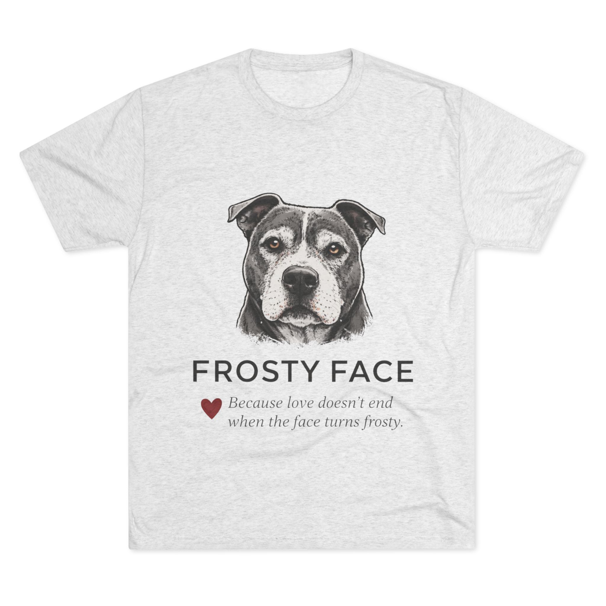 Senior Dog Lover Tee — "Loving My Senior Dogs" Frosty Face Crew